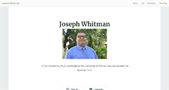 Desktop Screenshot of josephwhitman.com