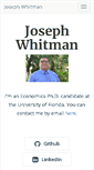 Mobile Screenshot of josephwhitman.com
